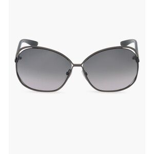 Tom Ford Carla 66mm Oversized Round Metal Sunglasses. Brown/Brown. NWOT
